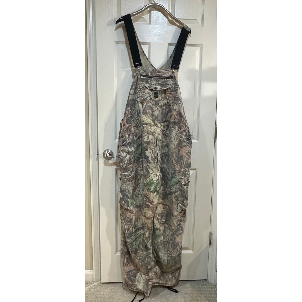 Liberty Mens Advantage Timber Camo Bib Overalls Cargo Hunting Pants 42 Waist